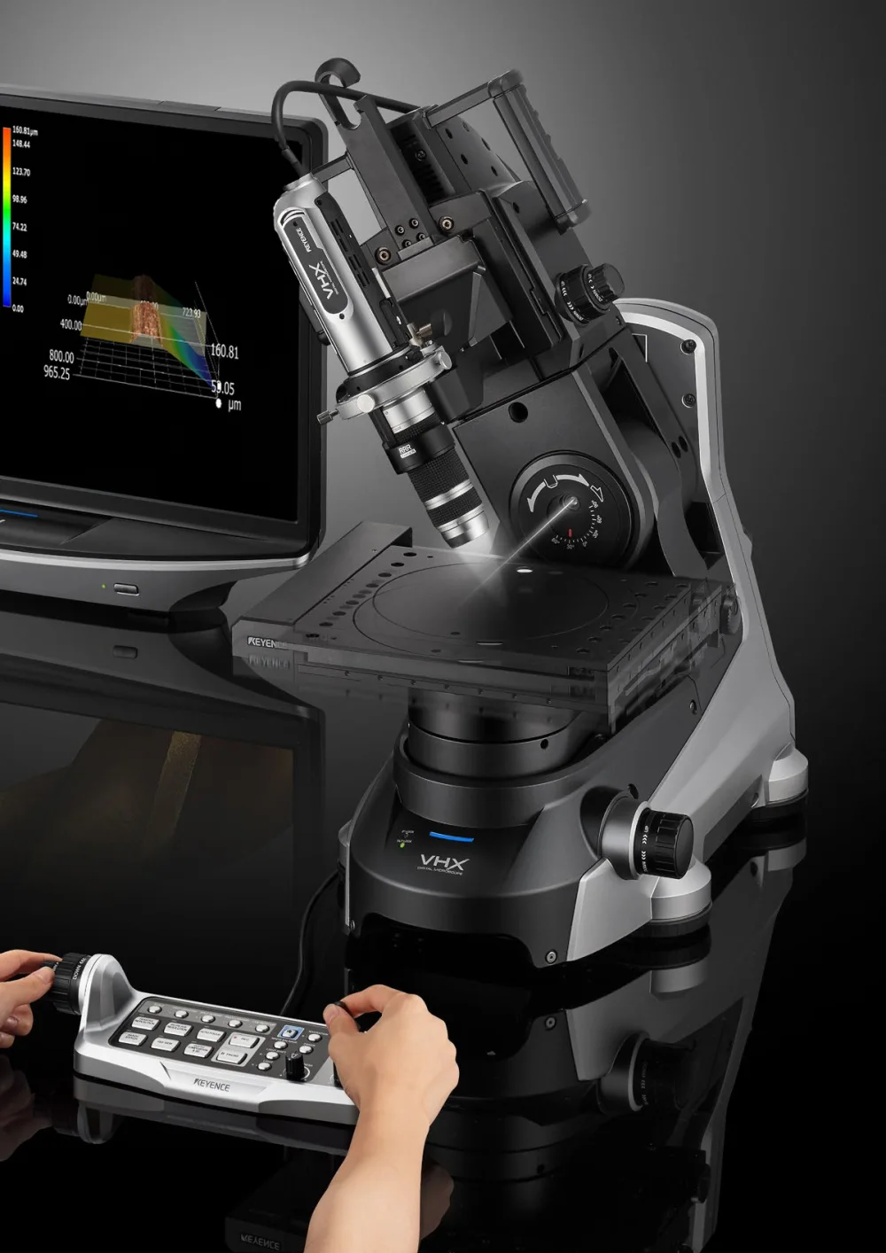 Microscopul digital KEYENCE VHX-7000 pentru inspecția suprafețelor și metalografică